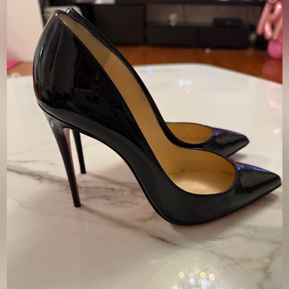 Christian Louboutin Black Patent Leather Pumps
